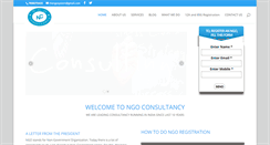 Desktop Screenshot of ngoregistration.org