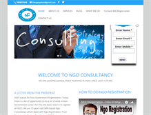 Tablet Screenshot of ngoregistration.org